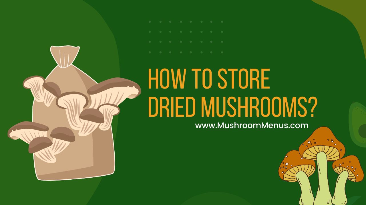 how to store dried mushrooms