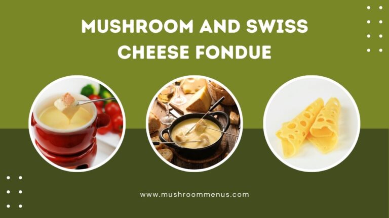 Mushroom and Swiss cheese fondue