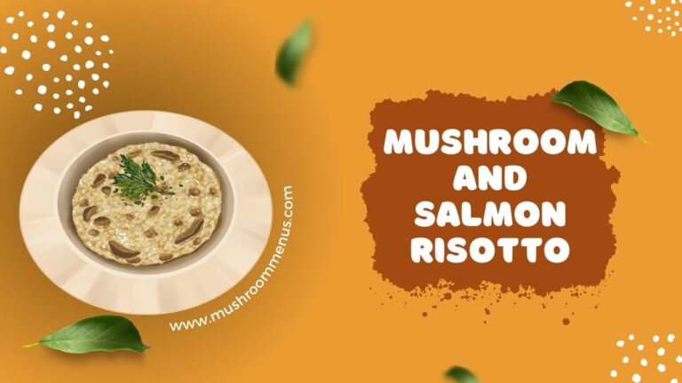 Mushroom and salmon risotto